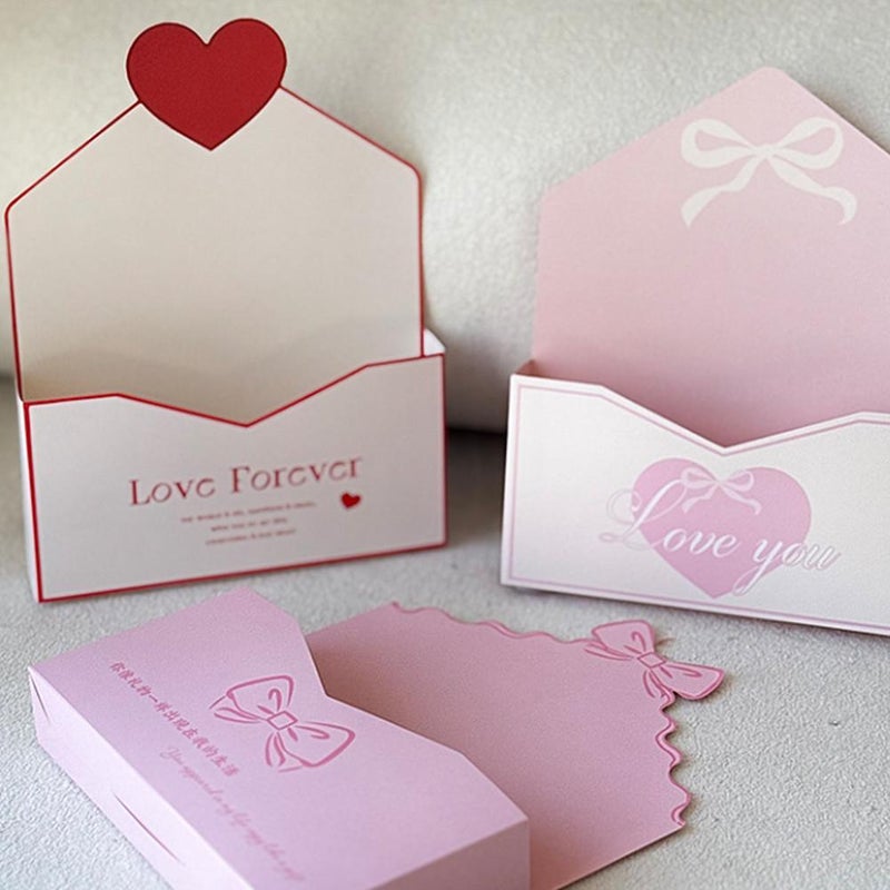 Valentine Envelope Boxes, Red Folding Gift Boxes for Flower Bouquets, Valentine’s Day Envelope Gift Packaging for Cards and Small Presents, Decorative Paper Box for Wedding, Birthday, Festival - Image 4